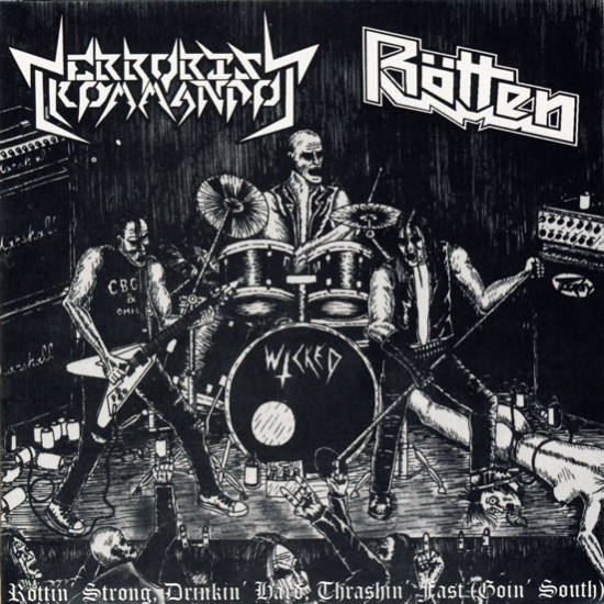 TERRORIST KOMMANDO / RÖTTEN (Mexico) Split CD