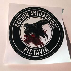 "ACCIUN ANTIFACHISCE – PICTAVIA" Sticker